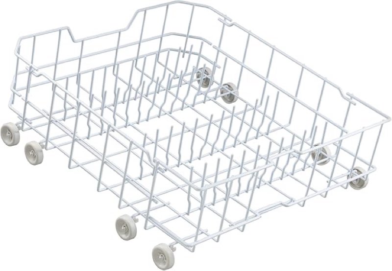 Atgestore WD28X10384 Dishwasher Lower Dishrack Assembly Replacement for GE Dishwasher Lower Rack Parts GHDA485N10CS GLD4406R00BB GLD4560R00SS General Electric Dishwasher Bottom Dish Rack Wheels
