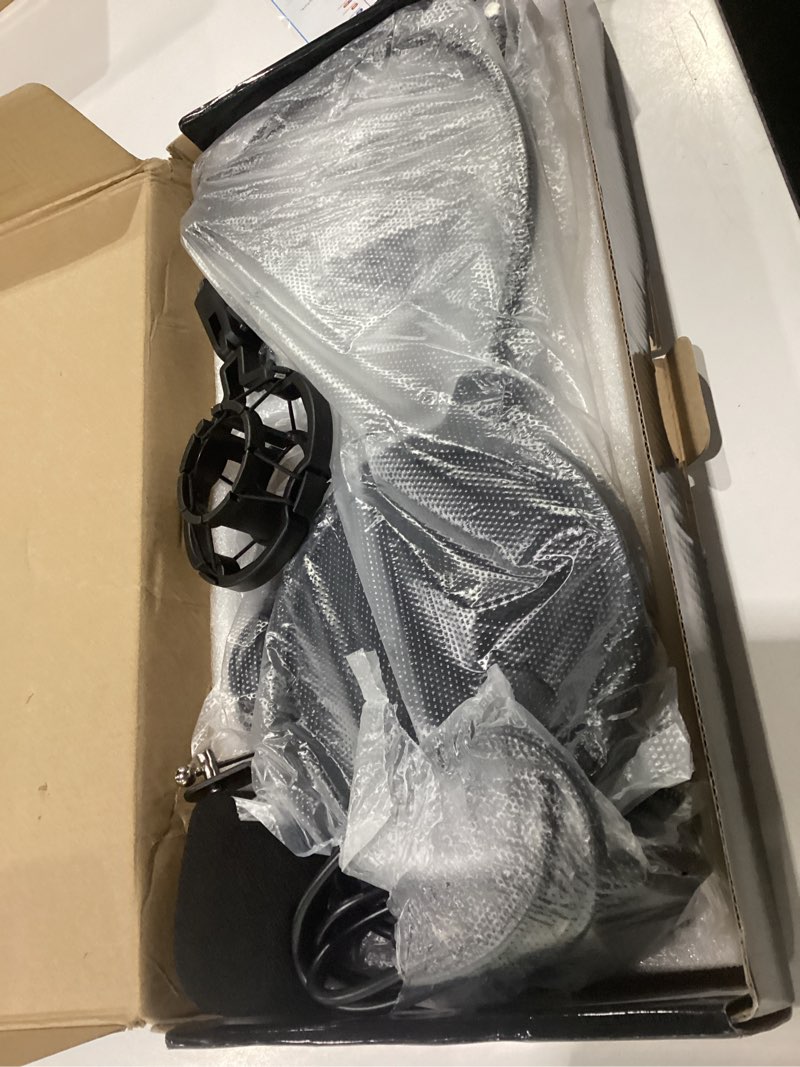 Condition photo showing New/Like New for podcast equipment bundle, bm-800 recording studio package with voice changer, live sound card - audio interface for laptop computer vlog living broadcast live streaming youtube tiktok (am100-v8)
