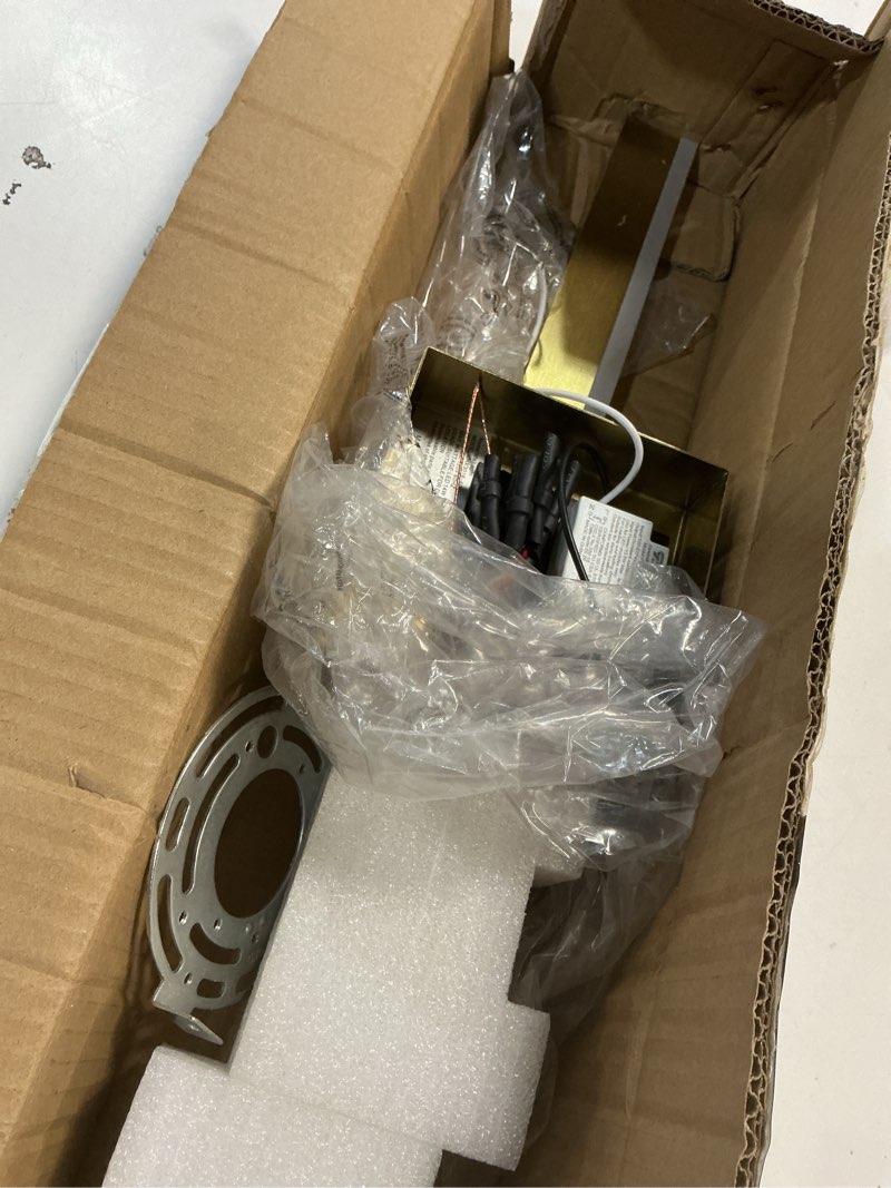 Condition photo showing As Is for gold bathroom vanity light 23.6 inch, 20w dimmable 5cct led modern bathroom light fixture over mirror hardwired - etl certificated gold 23.6inch