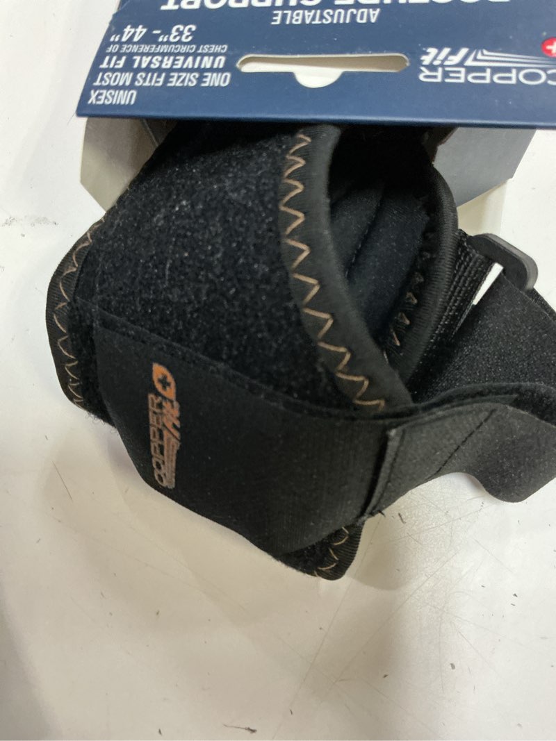 Condition photo showing Good Condition for copper fit® health plus posture corrector brace, reduce neck, back and shoulder pain, black