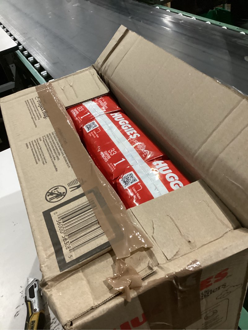 Condition photo showing New/Like New for Huggies Size 1 Diapers, Little Snugglers Diapers, Size 1 (8-14 lbs), 198 Count (6 Packs of 33), Packaging May Vary Size 1 198