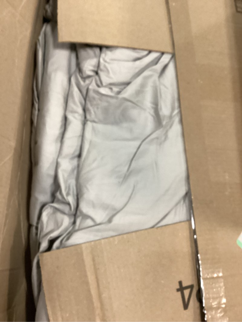 Condition photo showing As Is for YnM Weighted Blanket,Heavy 100 Percent Oeko-Tex Certified Cotton Material(Light Grey, 80''x87'' 30lb