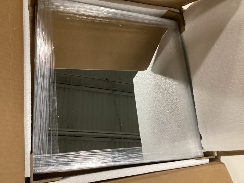 Condition photo showing New/Like New for JAMBALAY Home Gym Mirrors for Gym, 12Pcs 12?×12? Square HD Glass Full Length Wall Mirror Tiles, Self Adhesive Frameless Wall Mirror for Bedroom, Living Room, Over The Door