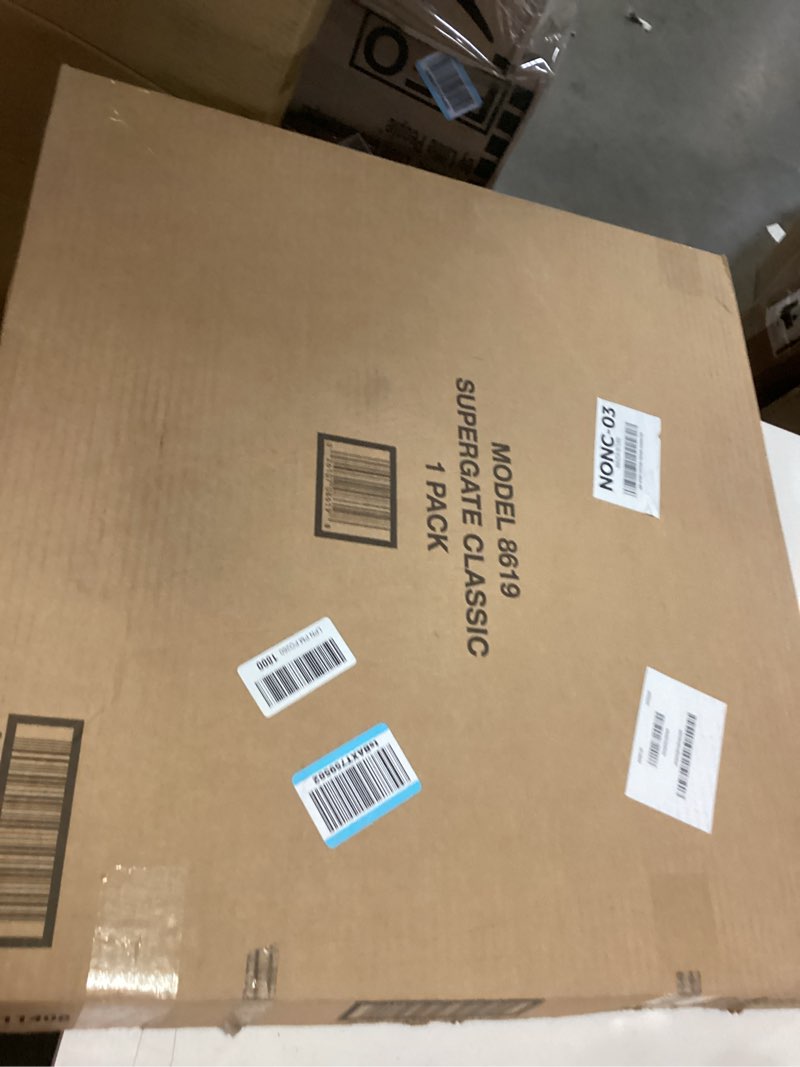 Condition photo showing New/Like New for Toddleroo by North States Supergate Classic Gray Easy Use Baby Gate  26  - 42