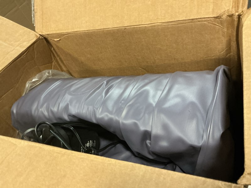 Condition photo showing As Is for a-er-fa queen air mattress with detachable headboard and cup holder - 20 height 700lbs capacity comfort inflatable bed for guests home camping and travel durable construction,colchón inflable,air bed