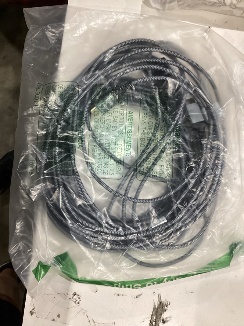 Condition photo showing As Is for highwings 4k fiber optic hdmi cable 50ft long - unidirectional 4k hdr braided hdmi cord, 18gbps high speed with ethernet/arc, 3d, hdcp 2.2, arc, compatible for ps-5/4/3/4k hdtv/streaming media 50 feet 4k@uhd-1 pack grey
