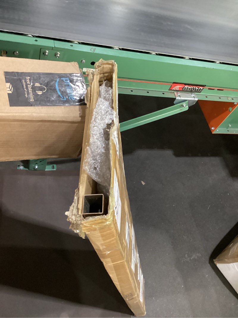 Condition photo showing Good Condition for Sintuff Adjustable Cloth Display Stand 48-72 Inches Single Garment Rack Metal Costumer T Shirt Display for Thrift Shop Vendors Retail Store(Gold)