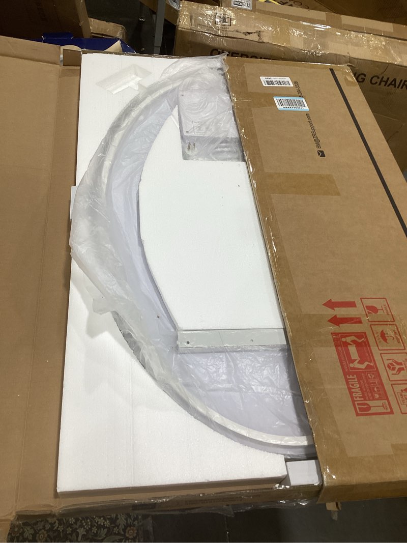 Condition photo showing Good Condition for keonjinn oval led mirror for bathroom 24" x 36", backlit mirror bathroom with dimmable 3 colors lights, anti-fog tempered glass vanity mirror, ul listed led driver, plug in/hardwired oval 36"l x 24"w