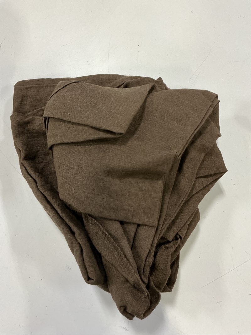 Condition photo showing As Is for quince european linen sham set, king, espresso