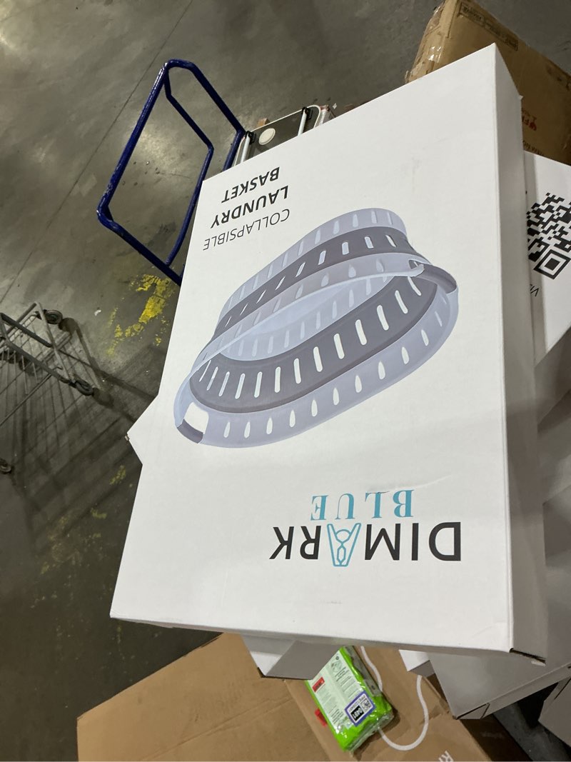 Condition photo showing New/Like New for ONYX Model – Large Collapsible Laundry Basket, Foldable Plastic Laundry Hamper with Handles, Space-Saving Waterproof Clothes Bin for Home, Bedroom, Bathroom or Laundry Room – 45L