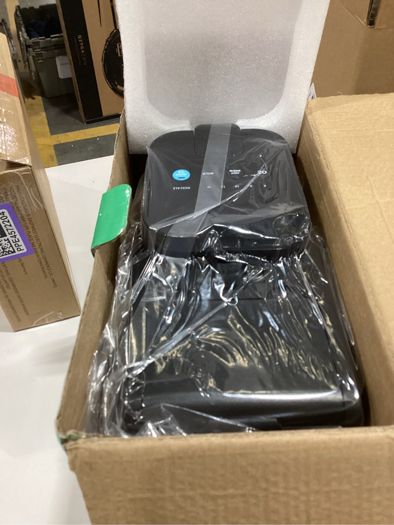 Condition photo showing Good Condition for Single Serve Coffee Maker Hot and Iced with Bold Brew, Small Coffee Machine for K Cup and Ground, Fits 7.3'' Travel Mug, Brews up to 16 Oz, 5 Cup Sizes, for Office, RV& Hotel, Elegant Black