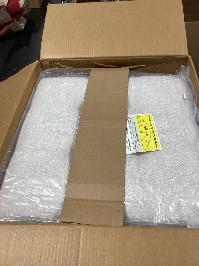 Condition photo showing As Is for HONBAY Sectional Sleeper Sofa Couch with Pull Out Bed, Convertible L Shaped Couch with Storage, Sleeper Sectional Sofa Bed for Living Room, Beige Beige Sleeper sofa 2………..INCOMPLETE….. ONLY PART OF COUCH.