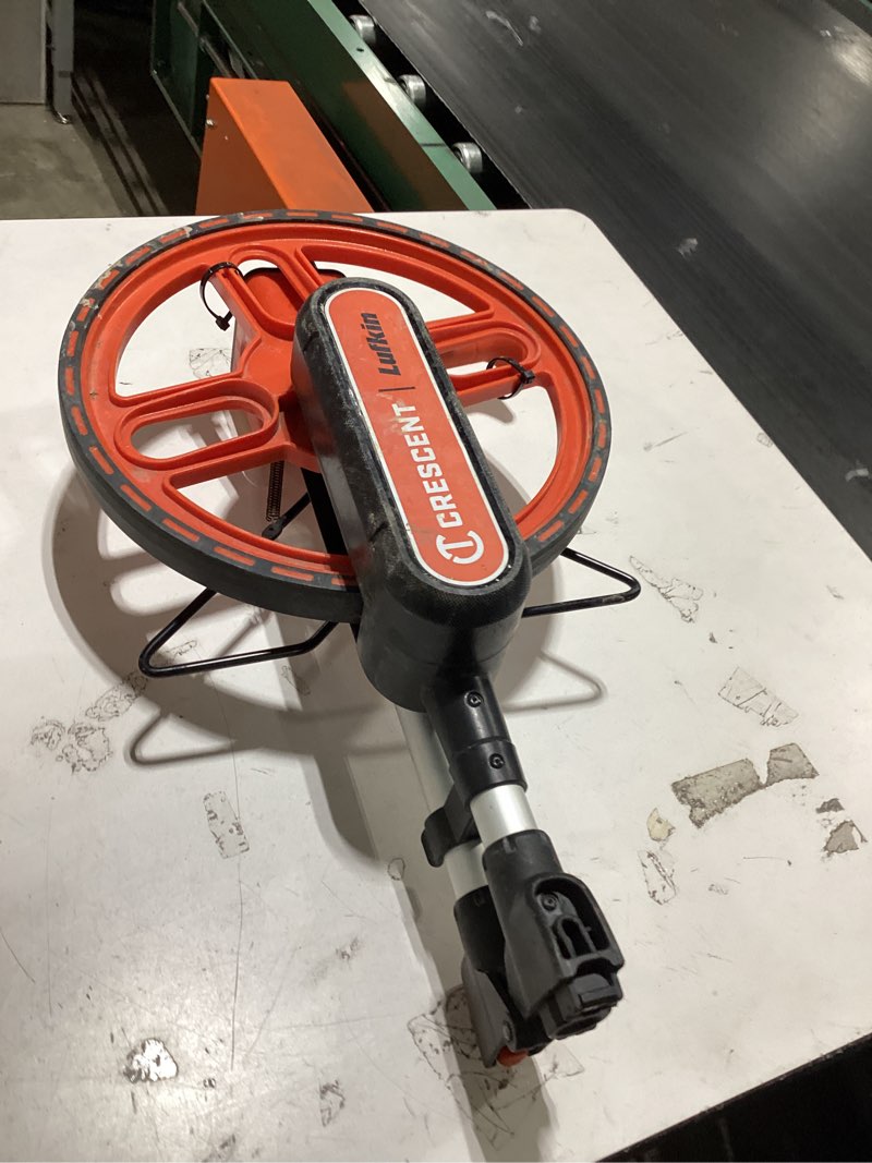 Condition photo showing As Is for lufkin 12" sae measuring wheel | cmw12