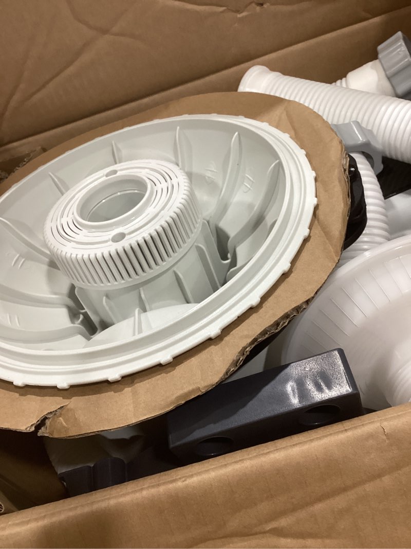 Condition photo showing Good Condition for intex 1,500 gph krystal clear sand filter pump for above ground pools, swimming pool pump with automatic timer - improved circulation, filtration, & clarity