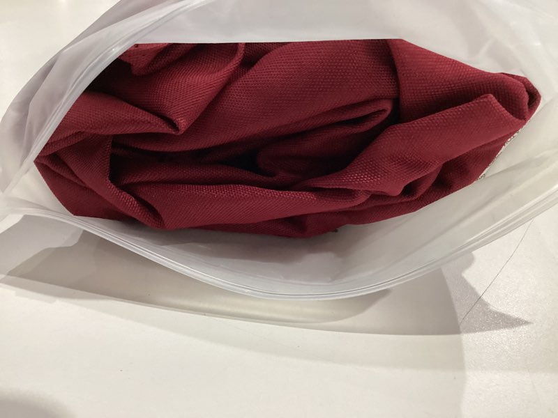 Condition photo showing Good Condition for Burgundy Oval Tablecloth, 60 x 102 Inch, Stain and Wrinkle Resistant Machine Washable Polyester Table Cloth, Fabric Table Cover for Dining Buffet Party and Outdoor Use Burgundy 102" x 60" (Oval)