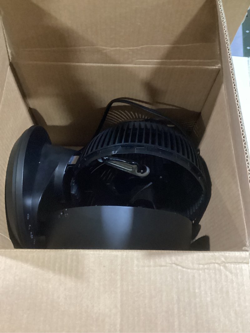 Condition photo showing As Is for dreo smart fan for bedroom, powerful 85 ft airflow, 12 inches, desk fans in 20db quiet, 90°+90° oscillating fans, app/voice control, 9 speeds & 8/12h timer for home office dorm black