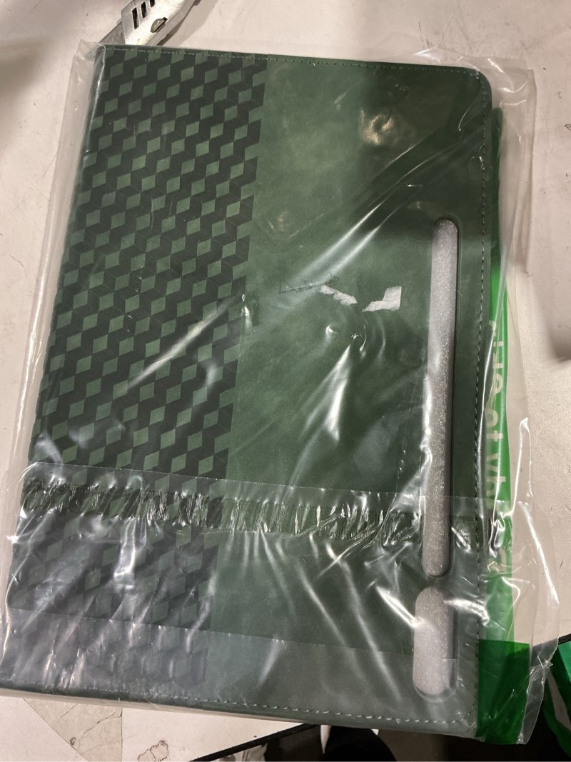 Condition photo showing New/Like New for Case for Samsung Galaxy Tab S10+ Plus 2024 / S9 FE+ / S9+ 12.4 Inch 2023 Magnetic Multi-Angle Leather Folio Stand Shell With Card Holder - Retro Green Tab S10+ PLUS/S9+/S9 FE+ 12.4" Retro Green