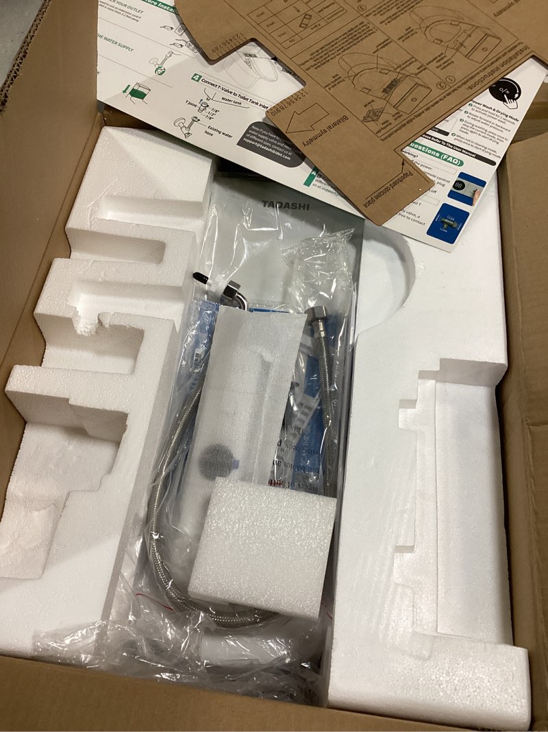 Condition photo showing Good Condition for Tadashi Bidet Toilet Seat Elongated, Heated Toilet Seat, Instant Warm Water & Dryer, Feminine & Rear Wash, Self-Clean Nozzle, Slow Close Lid, Child/ECO/Silent Mode Smart luxury style