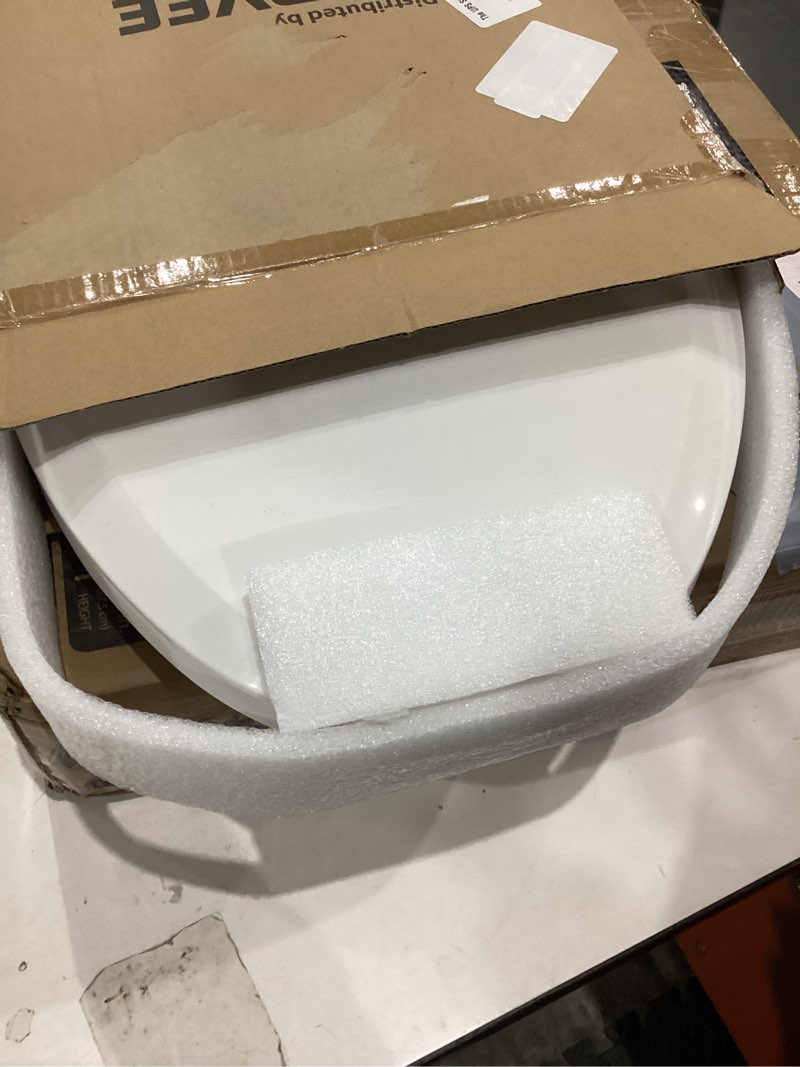 Condition photo showing As Is for Toilet Seat, Elongated Toilet Seat with Toddler Seat Built in, Potty Training Toilet Seat Elongated Fits Both Adult and Child, with Slow Close and Magnets- Elongated