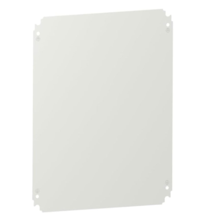 Square D by Schneider Electric NSYMM75WH Multipurpose Plain Mounting Plate for Electrical Boxes,Compatible with Spacial S3DC and S3DCD Enclosures,Polyester Powder Over Galvanized Steel, 700mmHx500mmW