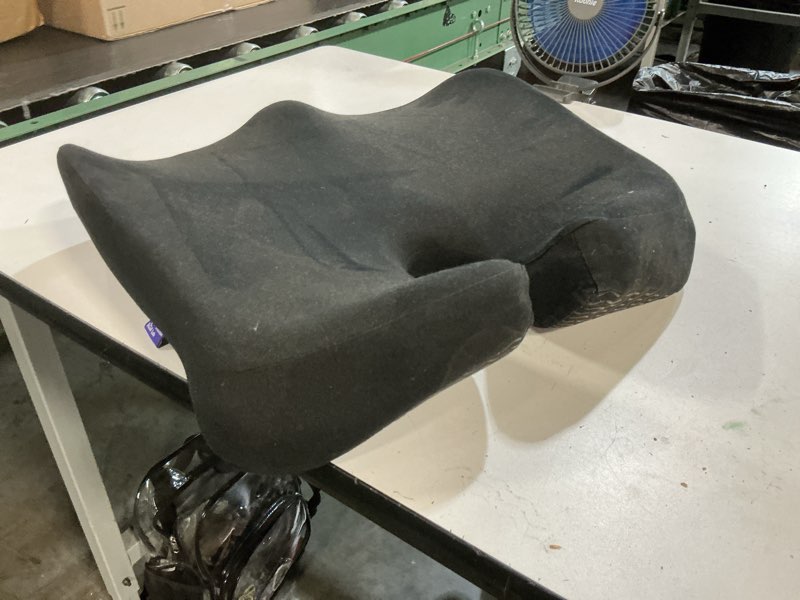 Condition photo showing As Is for cushion lab patented pressure relief seat cushion for long sitting hours on office & home chair - extra-dense memory foam for soft support. car pad for hip, tailbone, coccyx, sciatica - black