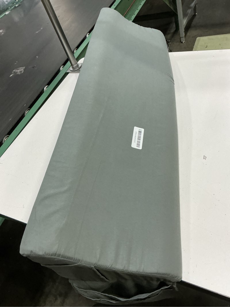 Condition photo showing Good Condition for Vekkia Twin Size Bed Wedge Pillow for Headboard/Bed Wedge Gap Filler/Mattress Gap Filler/Wedge Pillow to Close The Gap (0-6") Between Your Headboard and Mattress, (39"x10"x7") Grey Twin(39"x10"x7"-Gap under 6")