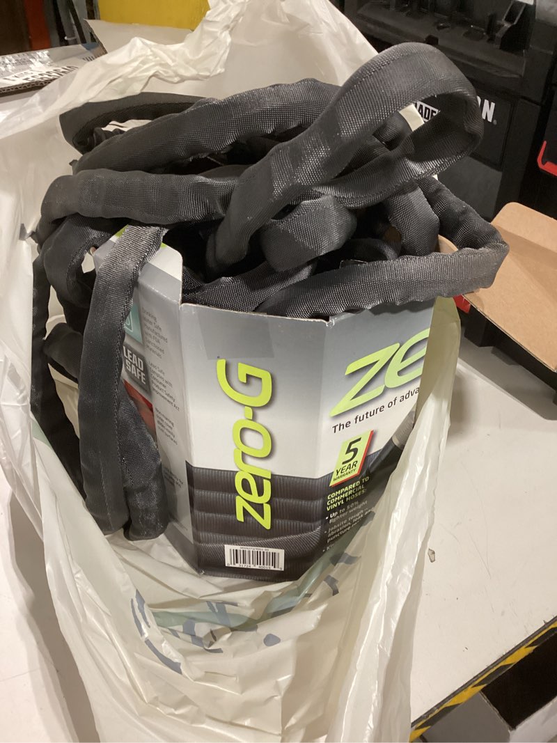 Condition photo showing As Is for teknor 50 ft zero-g tek400150pdq lightweight kink-free garden hose