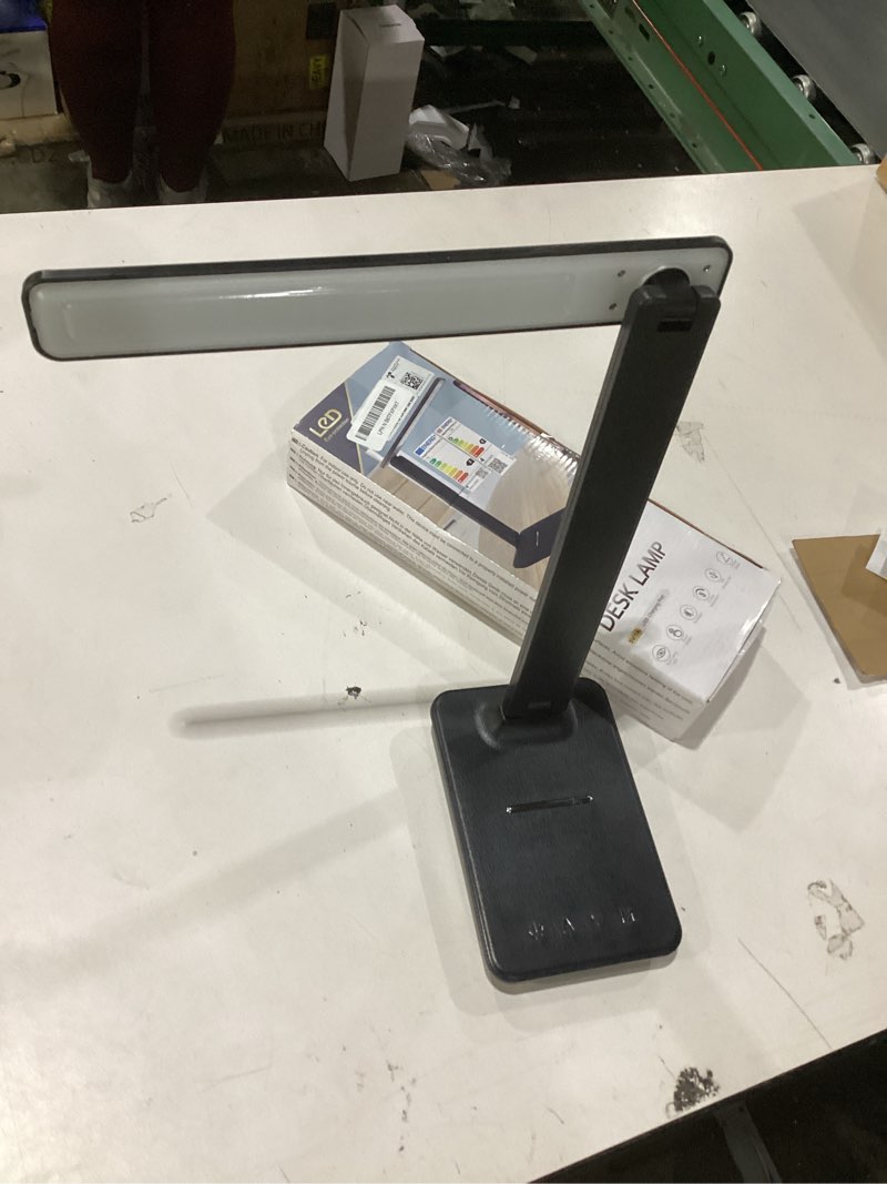 Condition photo showing Good Condition for shinelife LED Desk Lamp for Office Home, Bright Desk Light with USB Charging Port, Adjustable Dimmable Desk Lamps 5 Modes 5 Brightness, Touch Study Lamp for Nail, Craft, Puzzle, Sewing, Study, Black