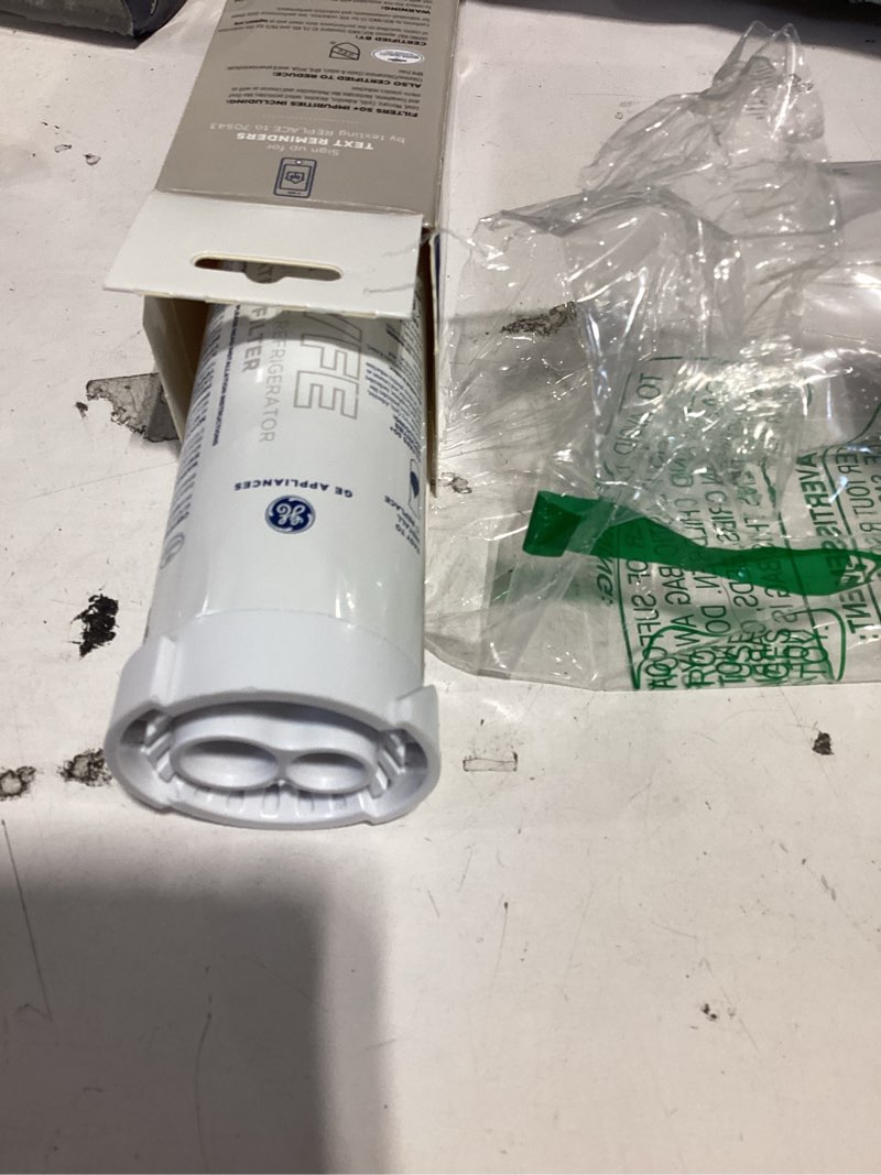 Condition photo showing As Is for ge xwfe refrigerator water filter | certified to reduce lead, sulfur, and 50+ other impurities | replace every 6 months for best results | pack of 1