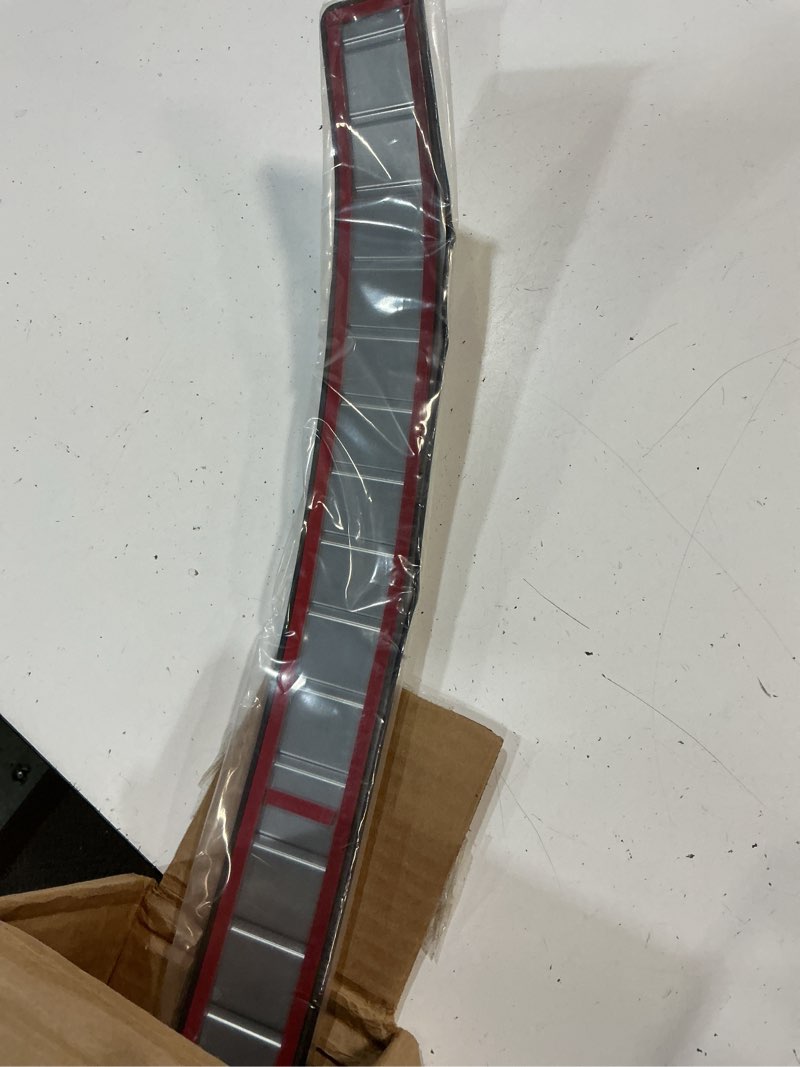 Condition photo showing Good Condition for rear bumper guard cover protector compatible with jeep new grand cherokee 2026 2025 2024 outside rear trunk bumper cover car accessories stainless steel 1pc(silver)