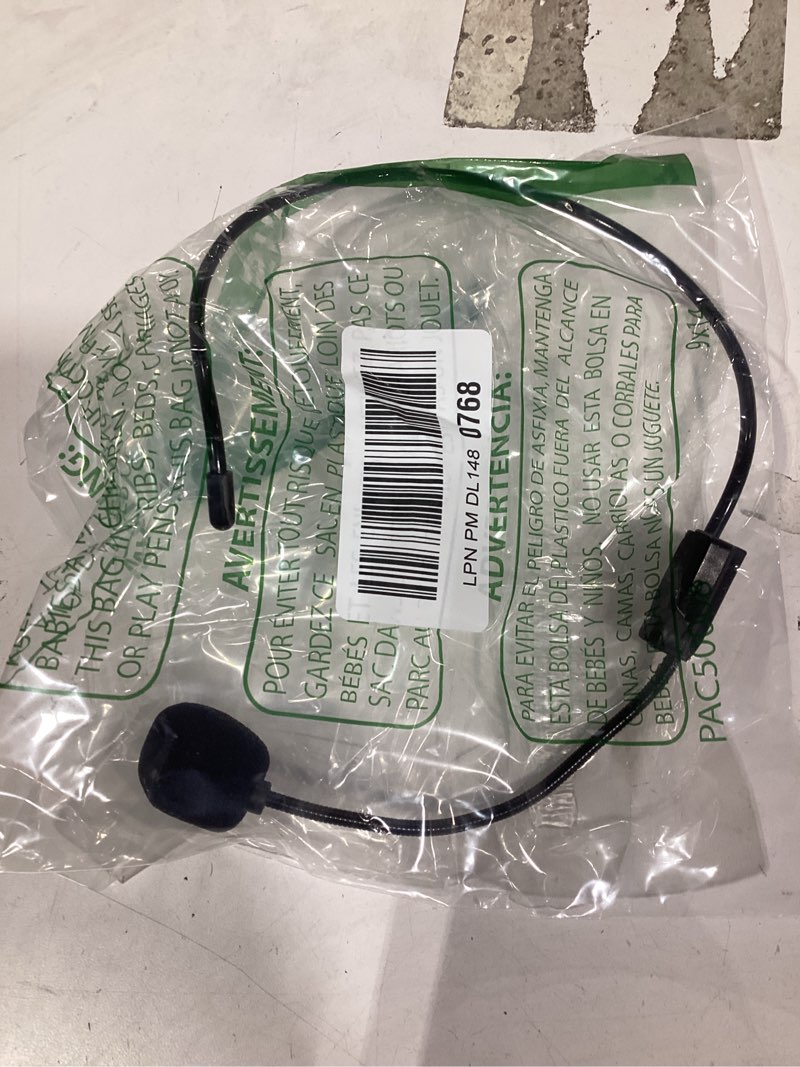 Condition photo showing Good Condition for zadin pop star costume, fake microphone headset prop mic, celebrity costumes for women, popstar accessories headphones