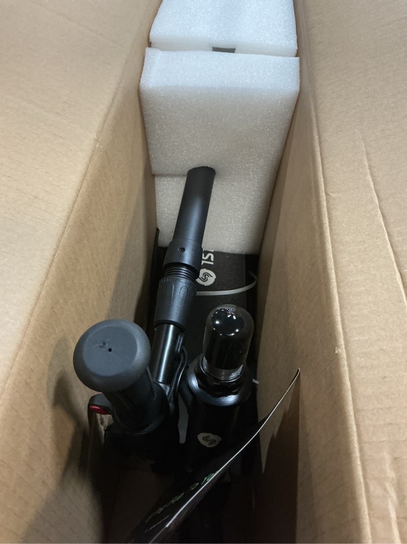 Condition photo showing As Is for isinwheel S2 Electric Scooter for Kids Ages 6-12,150W Kids Electric Scooter with Adjustable Speed and Height, Colorful Lights, Double Brake Black