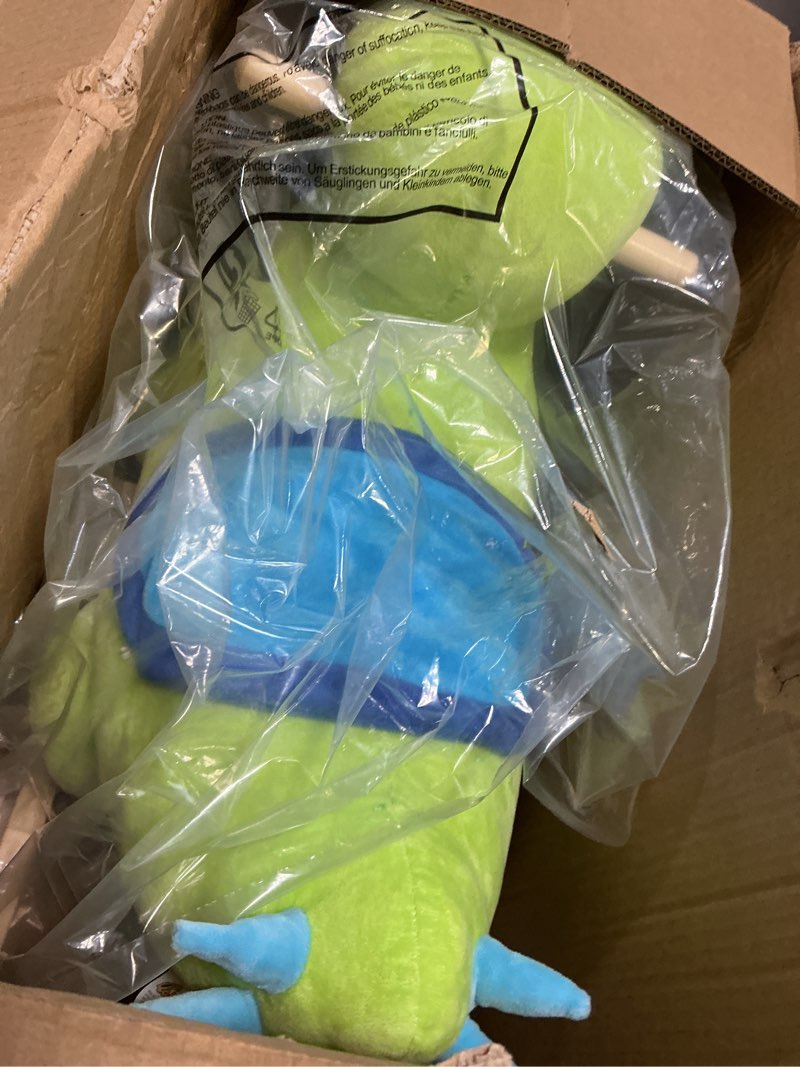 Condition photo showing Good Condition for qaba kids plush ride-on rocking horse toy dinosaur ride on rocker green with realistic sounds