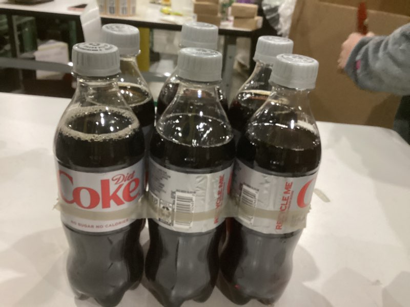 Condition photo showing New/Like New for Diet Coke Diet Soda, 16.9 fl oz Bottles, 6 Pack - Cola Soft Drinks Diet Coke 16.9 fl oz (Pack of 6)