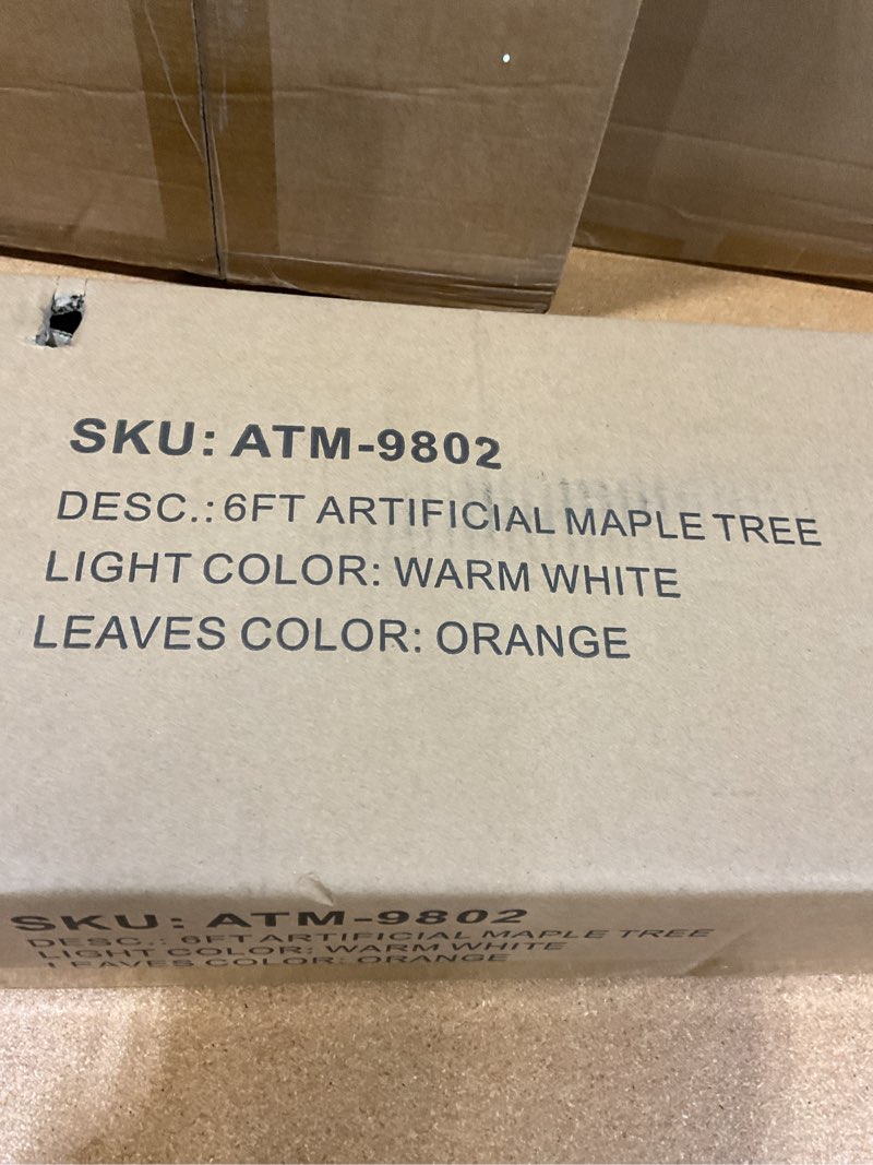 Condition photo showing New/Like New for vivatrees 6ft artificial lighted maple tree with 120 leds, fall tree with warm white lights for indoor outdoor autumn halloween thanksgiving decor