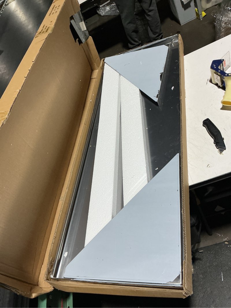 Condition photo showing Good Condition for HALLY SINKS & TABLES H Stainless Steel Shelf 18 x 48 Inches, 400 lb, Commercial Wall Mount Floating Shelving for Restaurant, Kitchen, Home and Hotel Without Hooks 18''x48''