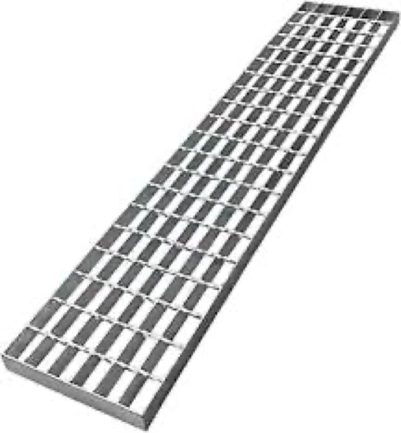 Natotela Galvanized Steel Driveway Trench Grate-39.4x7.9 in. Metal Channel Drain Grate,Outdoor Heavy
