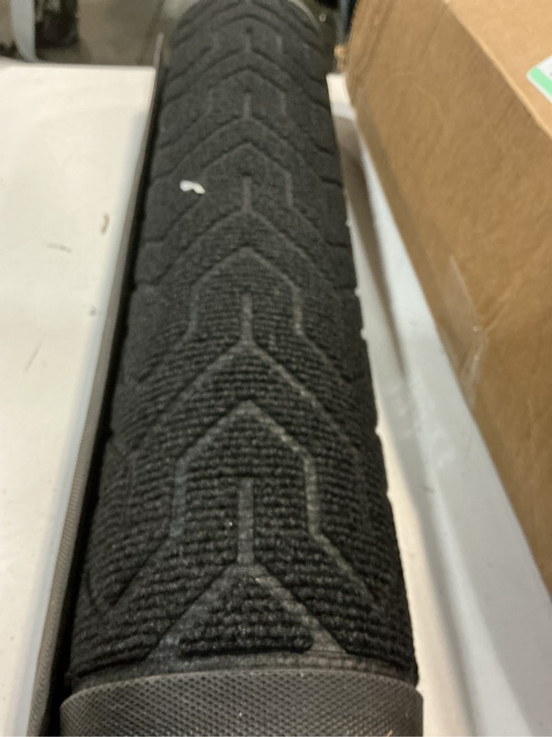 Condition photo showing Good Condition for yimobra large door mat outside entrance 36x24, waterproof heavy duty outdoor mats for front door, non slip rubber entry mat for garage patio indoor, easy clean, black black y-patterned rectangular 36x24 inch