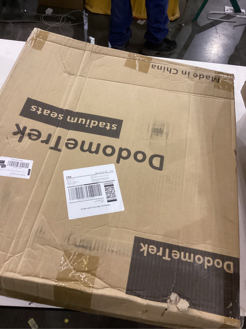 Condition photo showing New/Like New for Stadium Seats with Back Support, Bleacher Seat with Back and Cushion, 400lb Capacity, 2pcs