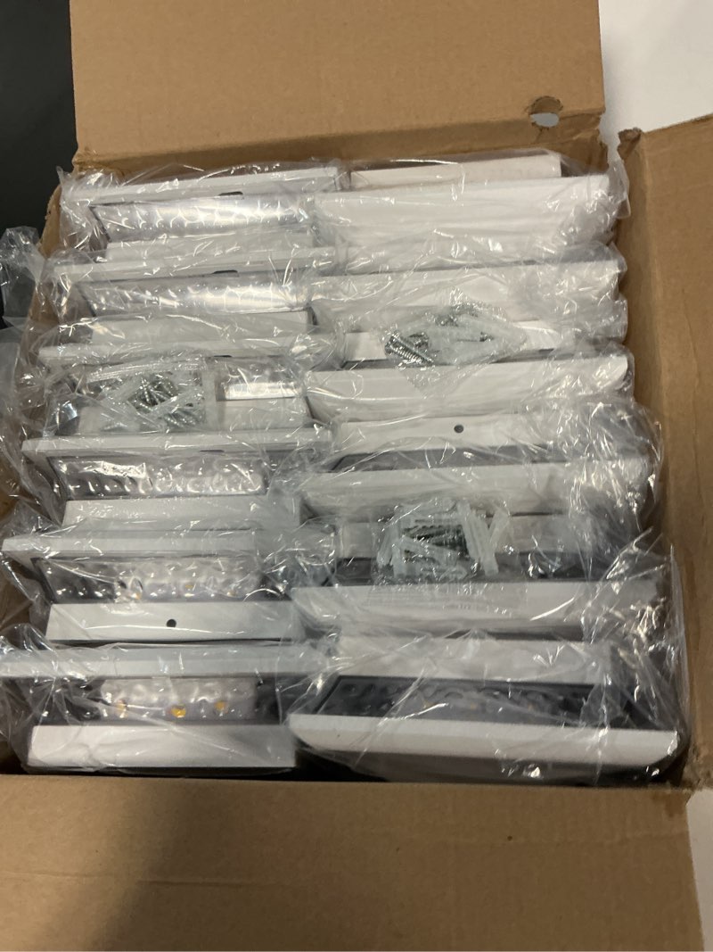 Condition photo showing New/Like New for t-sun 4x4 solar post cap lights outdoor 12 pack, warm white led fence post solar lights fit for 4x4 vinyl posts, waterproof deck light solar powered for garden patio gate porch white-warm white 12 pack