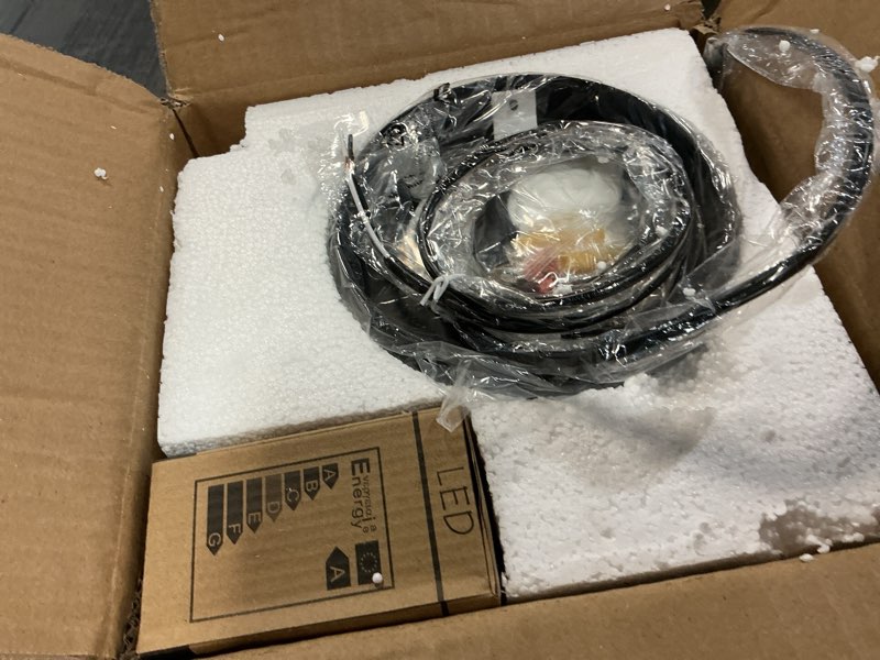 Condition photo showing Good Condition for bagood 8" globe pendant light black mid century modern light fixture milk glass pendant light globe pendant lights kitchen island matte black finished with milk glass lampshade for dining room opal & black 8 inch