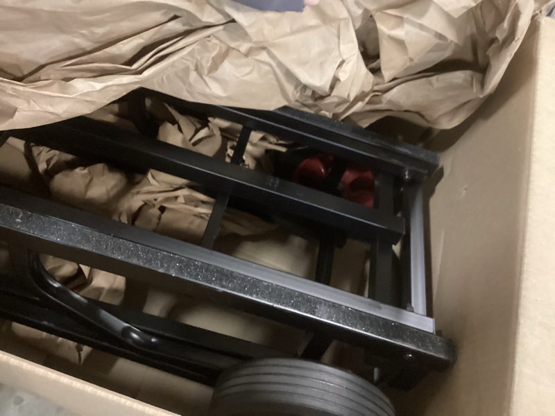 Condition photo showing Good Condition for pyle compact folding adjustable equipment dolly - heavy duty 8-in-1 convertible cart hand truck/dolly/platform cart with r-trac wheels - expandable up to 27.52'' to 44.25'' - 300 lbs max load capacity 27.52'' x 17''