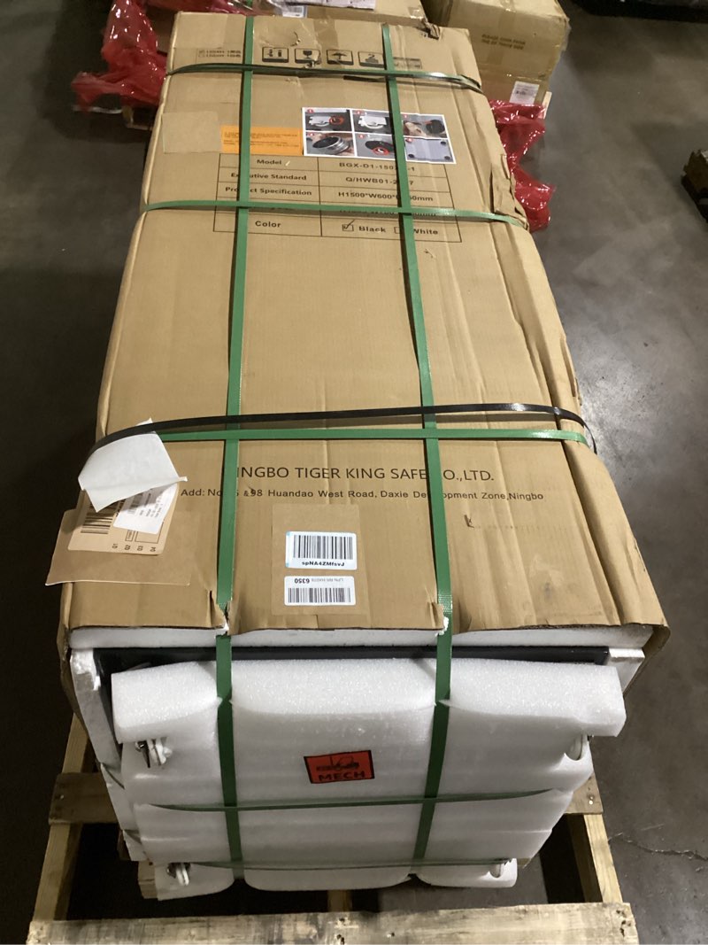 Condition photo showing New/Like New for ?US STOCK?TIGERKING 17.6 Cubic Feet Extra Large Heavy Duty Safe Box, Home Safe with Double Safety Key Lock and Separate Lock Box, Digital safe with 3 Removable Shelf for Home Hotel Office,235lbs