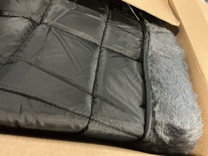 Condition photo showing Good Condition for midwest homes for pets quiettime dog bed - gray faux fur bolster, ultra-soft and machine washable, fits 48-inch crates and carriers, for extra-large breed dogs grey 48 inch