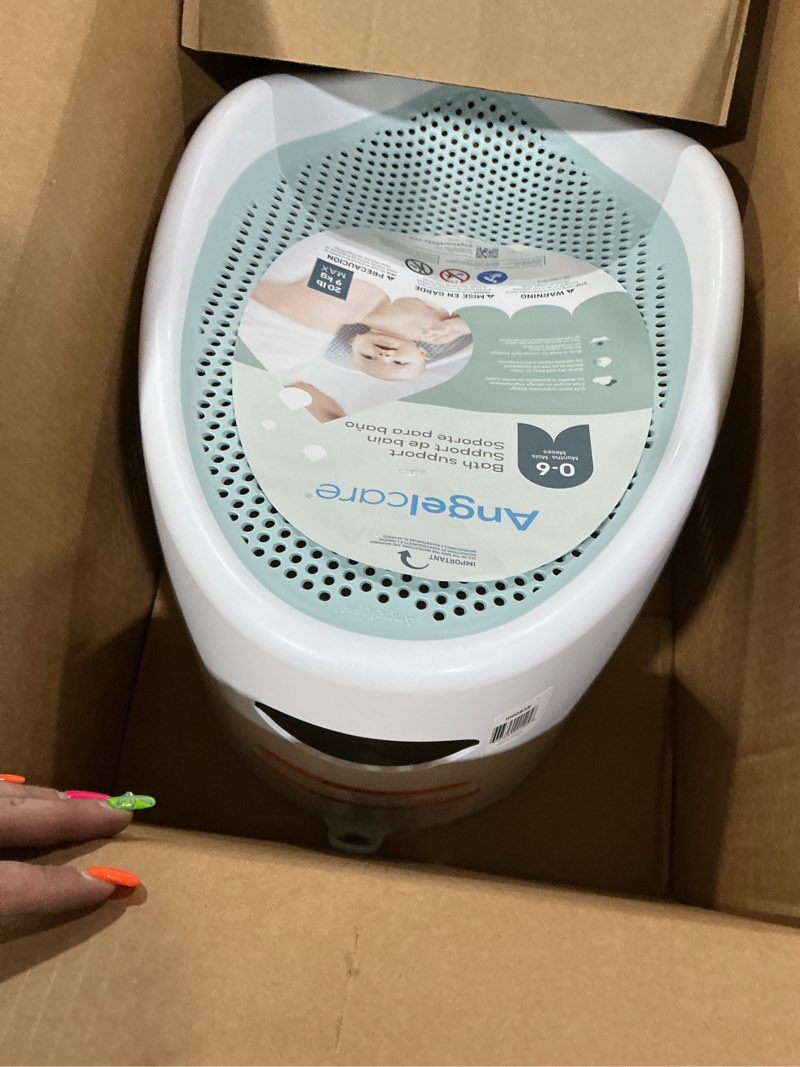 Condition photo showing New/Like New for angelcare baby bath support (aqua) | ideal for babies less than 6 months old bath support blue