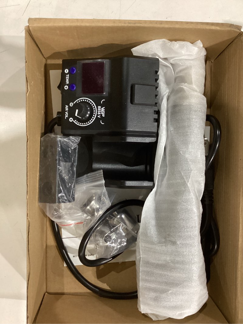 Condition photo showing Good Condition for WEP 8858-V Hot Air Rework Station Kit with Compact Size, Integrated Nozzle Holder, 3 Nozzles, 2 Tweezers, Adjustable Temperature& Air Volume, PID Program, °C/°F Conversion and More