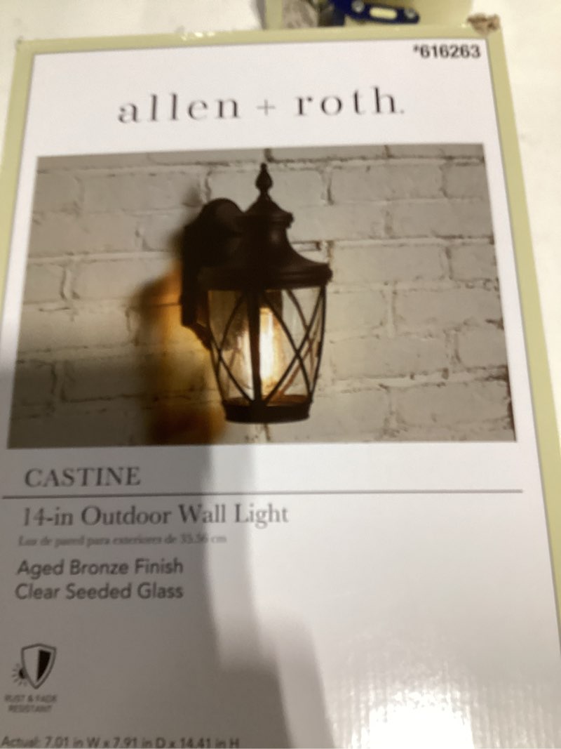 Condition photo showing New/Like New for Dexmalle 14inch Outdoor Wall Lanterns 2-Pack