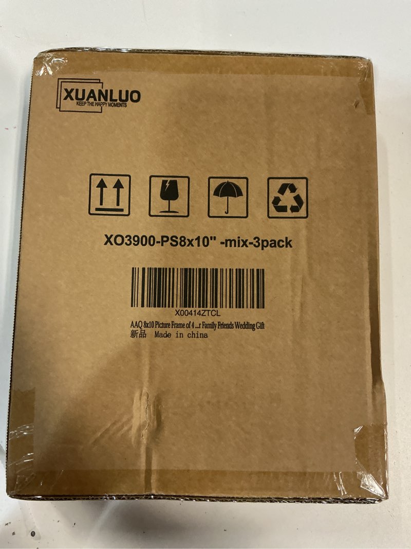 Condition photo showing New/Like New for AAQ 8x10 Picture Frame of 3 Set- Picture Frames with HD Plastic Cover,Farmhouse Picture Frames for Table or Wall Hanging 8x10inch Multicolour