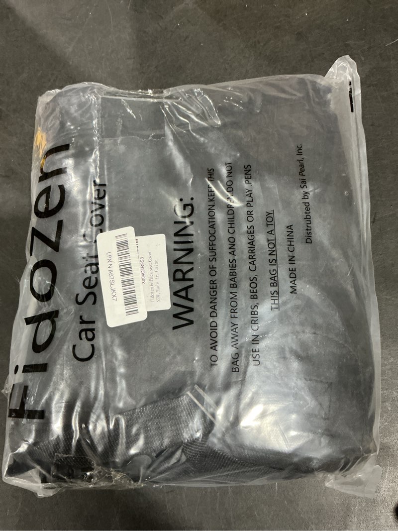 Condition photo showing New/Like New for fidozen Waterproof Dog Car Seat Cover for Back Seat, Split Car Seat Covers for Dogs, Pet Backseat Cover for Dogs in Car, Nonslip Car Seat Protector, Seat Covers for Cars SUV Truck,seat Belt BLK(Split Bench) Standard (54" W x 58" L)