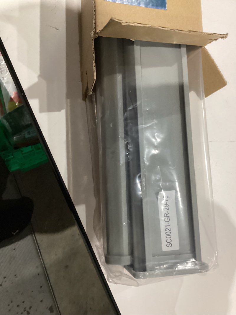 Condition photo showing Good Condition for Joydeco Cordless Zebra Blinds for Windows, Dual Layer Light Control Window Blinds with Light-Proof Aluminum Cover, Free-Stop Roller Shades for Home & Office (Grey,29" W x 75" H) Upgrade- Grey (Aluminum Cover) 29"W x 75"H